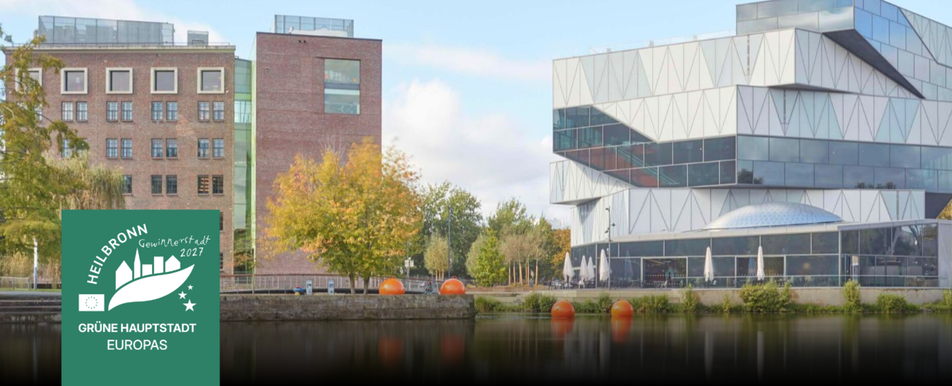 Schmuckbild: Hier sind die beiden experimenta-Gebäude zu sehen.