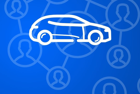 Kachel mit Icon Auto