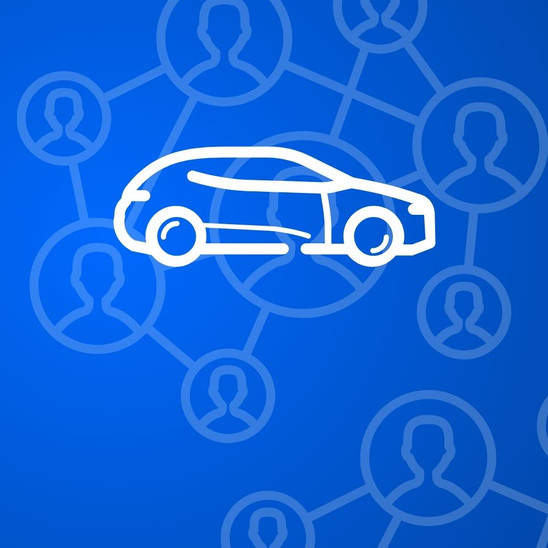 Kachel mit Icon Auto