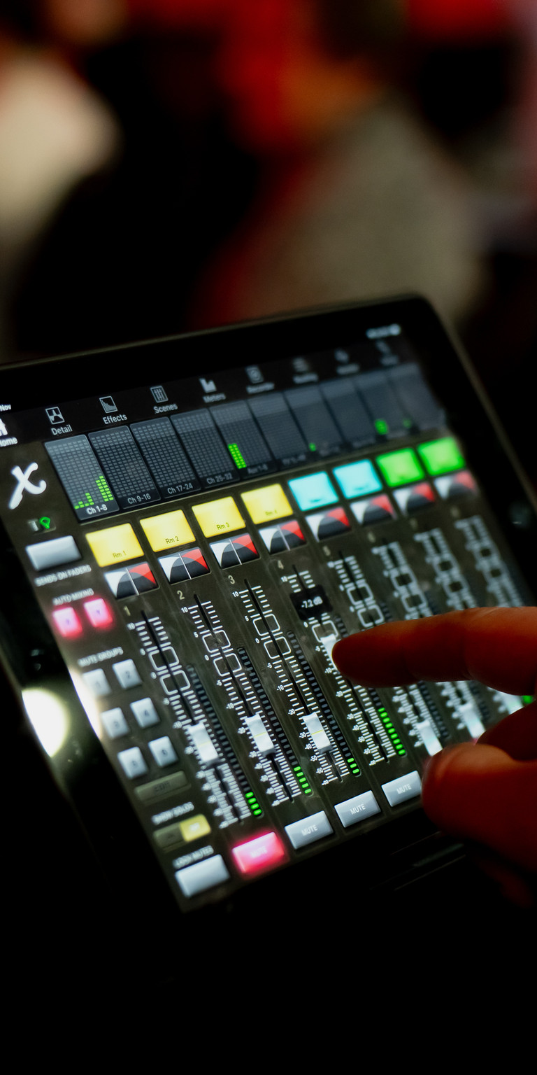Veranstaltungstechnik Tablet