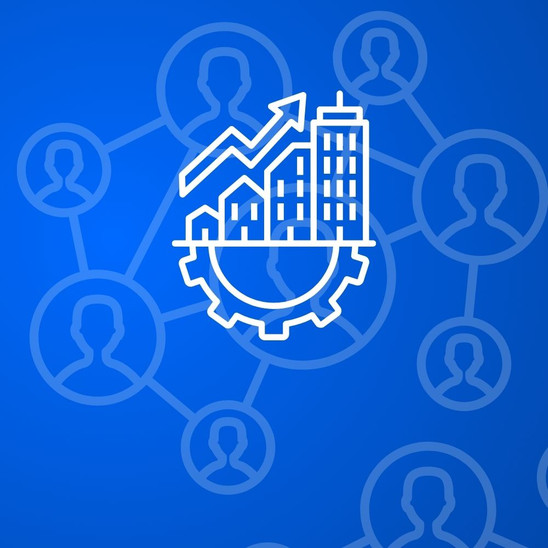 Kachel mit Icon Wirtschaft und Arbeitsmarkt