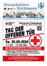 Ortsnachrichten Kirchhausen Nr. 36 vom 03.09.2026