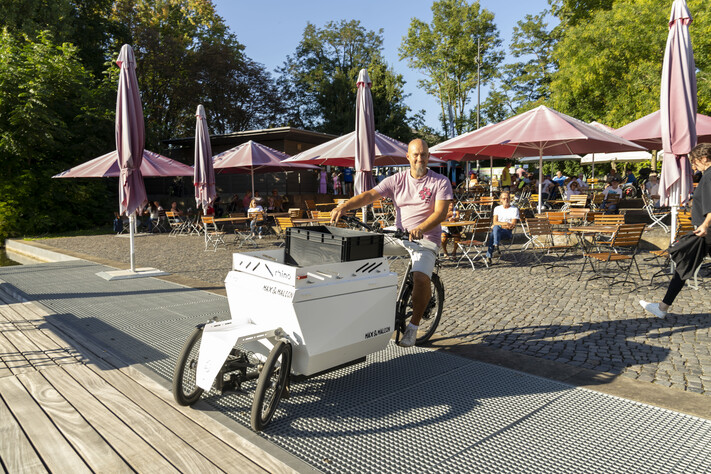 Wie beim Nachhaltigkeits- und Mobilitätstag im vergangenen Jahr können auch 2026 wieder Lastenfahrräder und mehr ausprobiert werden. Foto: Stadt Heilbronn/Jürgen Häffner