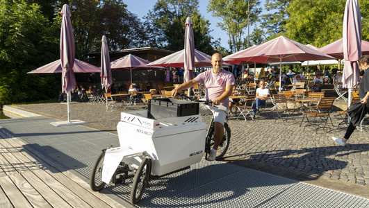 Wie beim Nachhaltigkeits- und Mobilitätstag im vergangenen Jahr können auch 2026 wieder Lastenfahrräder und mehr ausprobiert werden. Foto: Stadt Heilbronn/Jürgen Häffner