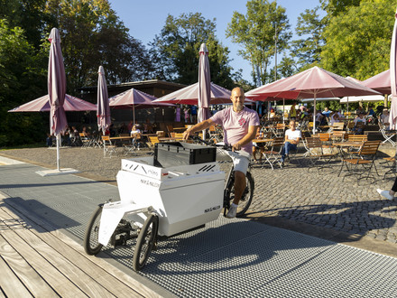 Wie beim Nachhaltigkeits- und Mobilitätstag im vergangenen Jahr können auch 2026 wieder Lastenfahrräder und mehr ausprobiert werden. Foto: Stadt Heilbronn/Jürgen Häffner