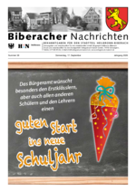 Biberacher Nachrichten Nr. 38 vom 17.09.2026