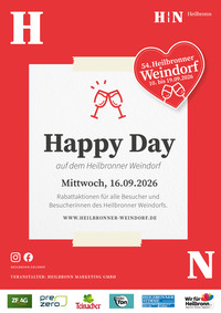 Heilbronner Weindorf 2026 Happy Day Plakat