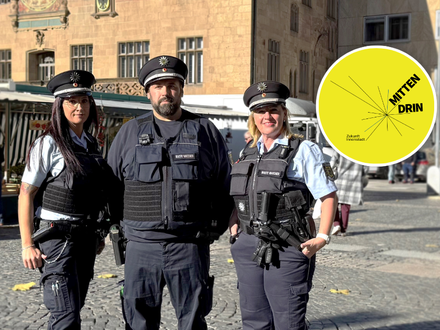 Stefania Manzo, Matthias Fuggerer und Daniela Köhler sind künftig Müllsündern in der Innenstadt auf der Spur. Foto: Stadt Heilbronn