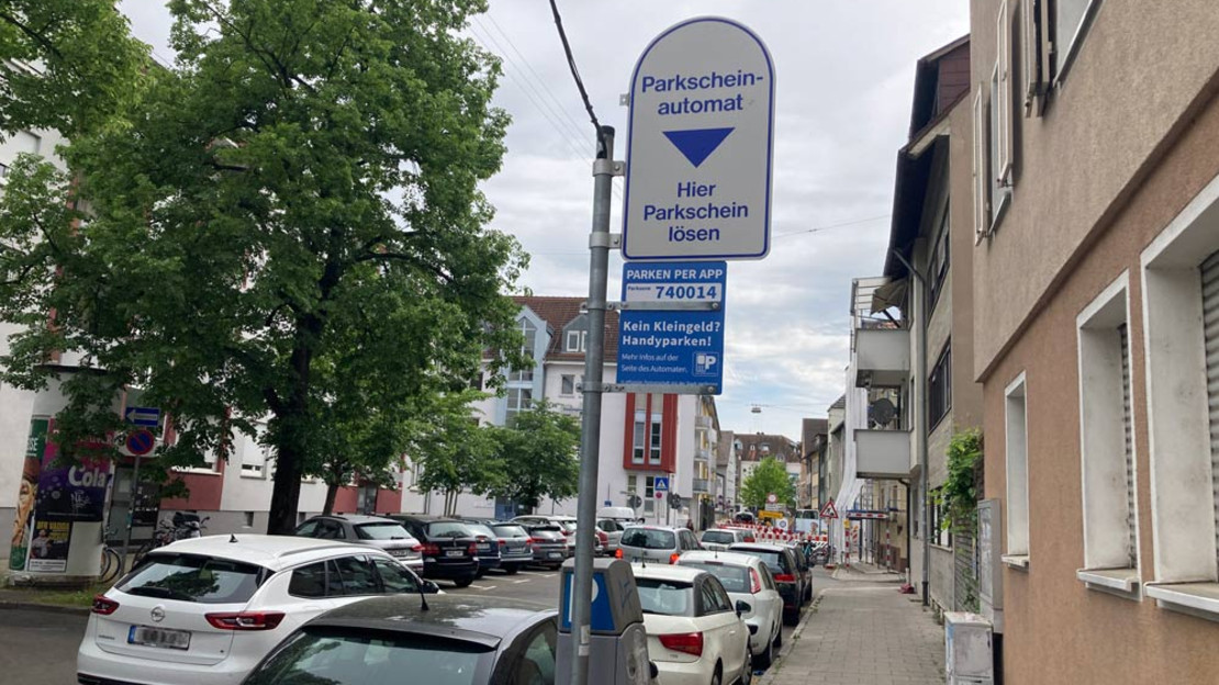 Parkscheinautomat in der Gerberstraße
