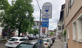 Parkscheinautomat in der Gerberstraße