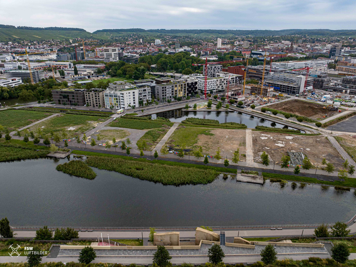 Im Stadtquartier Neckarbogen werden zukünftig bis zu 3500 Personen leben.