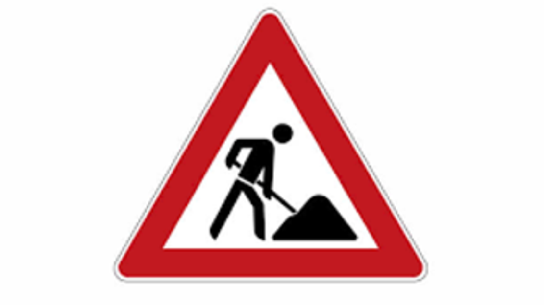 Verkehrszeichen Baustellenschild