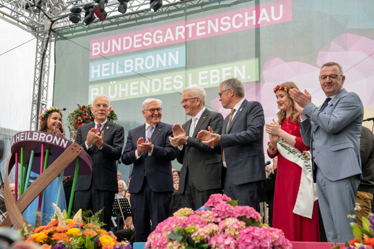 Eröffnung der Bundesgartenschau mit Bundespräsident Frank-Walter Steinmeier (April 2019) - Foto: Jürgen Häffner
