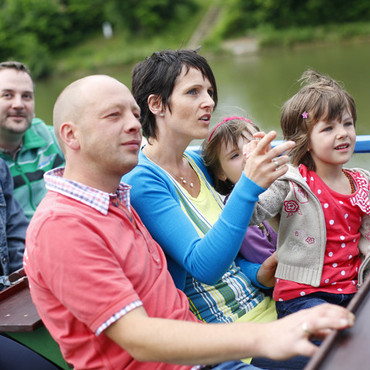 Reisegruppe auf dem Schiff