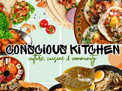 Man sieht mehrerer Speisen und Lebensmittel. 