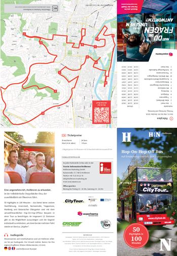 Flyer Citytourbus in Heilbronn