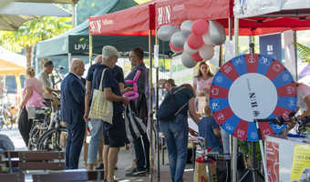 Mehr als 50 Beteiligte werden beim Nachhaltigkeits- und Mobilitätstag am 19. September wieder zum Entdecken, Ausprobieren und Mitmachen einladen. Foto: Stadt Heilbronn/Jürgen Häffner