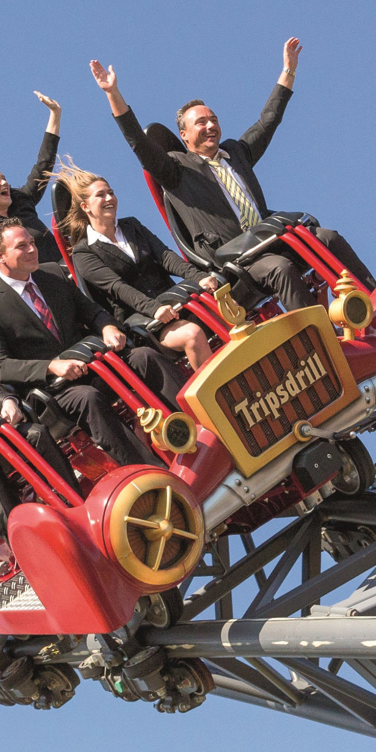 Achterbahn im Erlebnispark Tripsdrill
