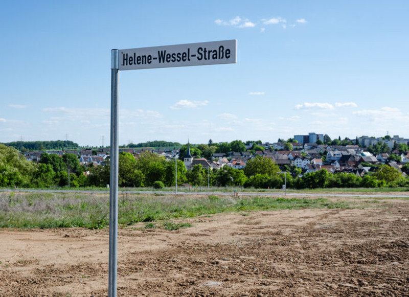 Die Straßen im Baugebiet sind nach den vier "Müttern" des Grundgesetzes benannt.