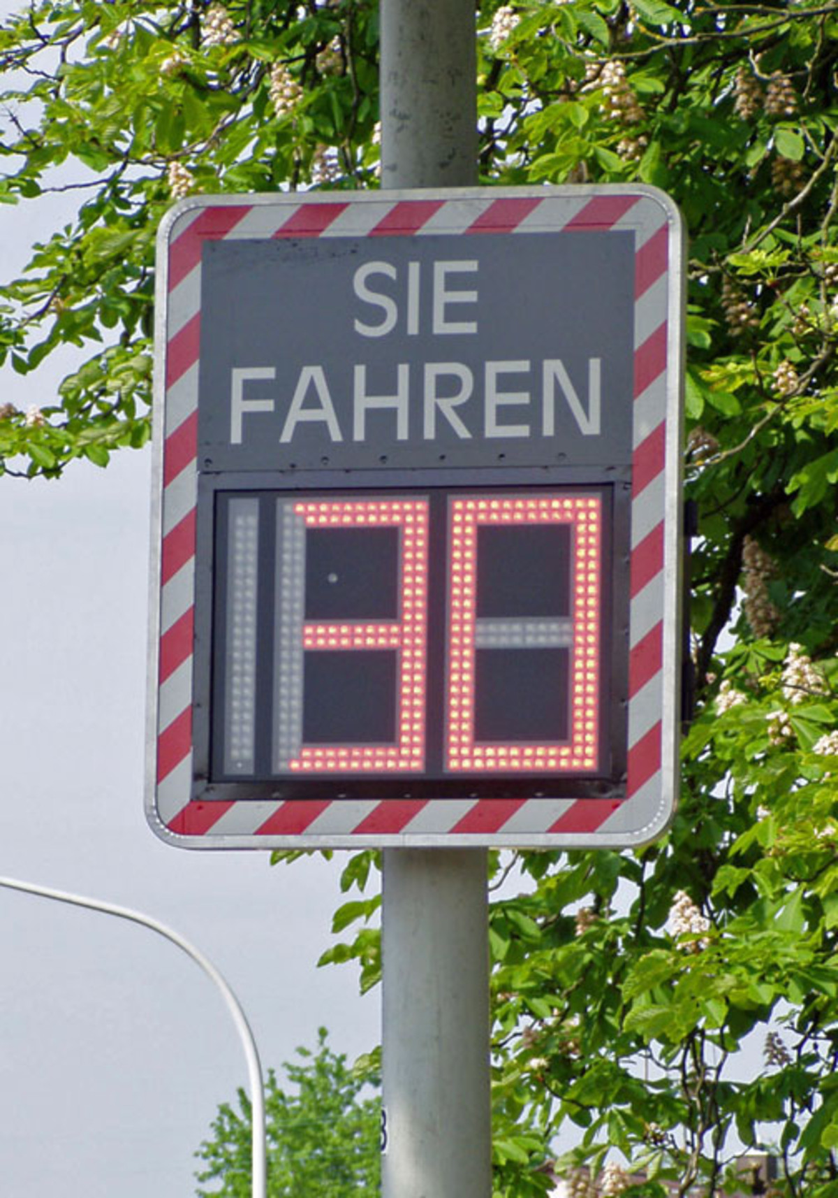 Geschwindigkeitsanzeige