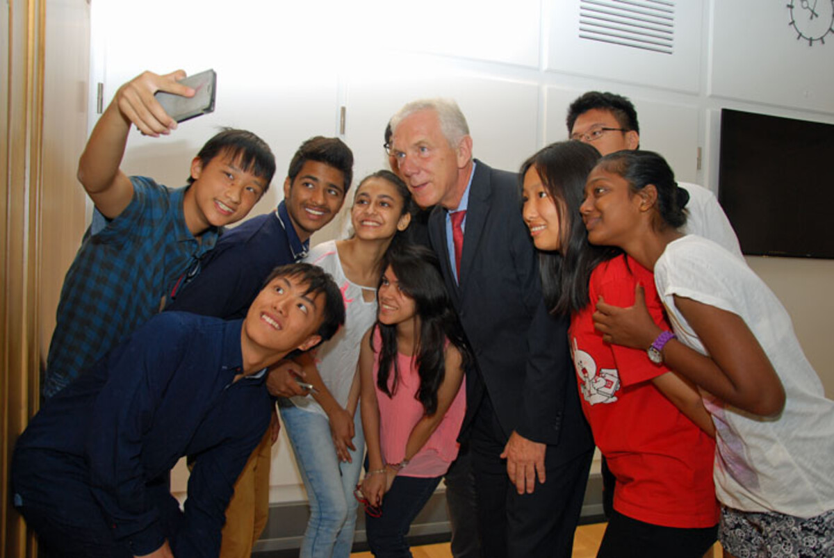 Ausländische Studierende zu Gast beim OB (August 2015) 