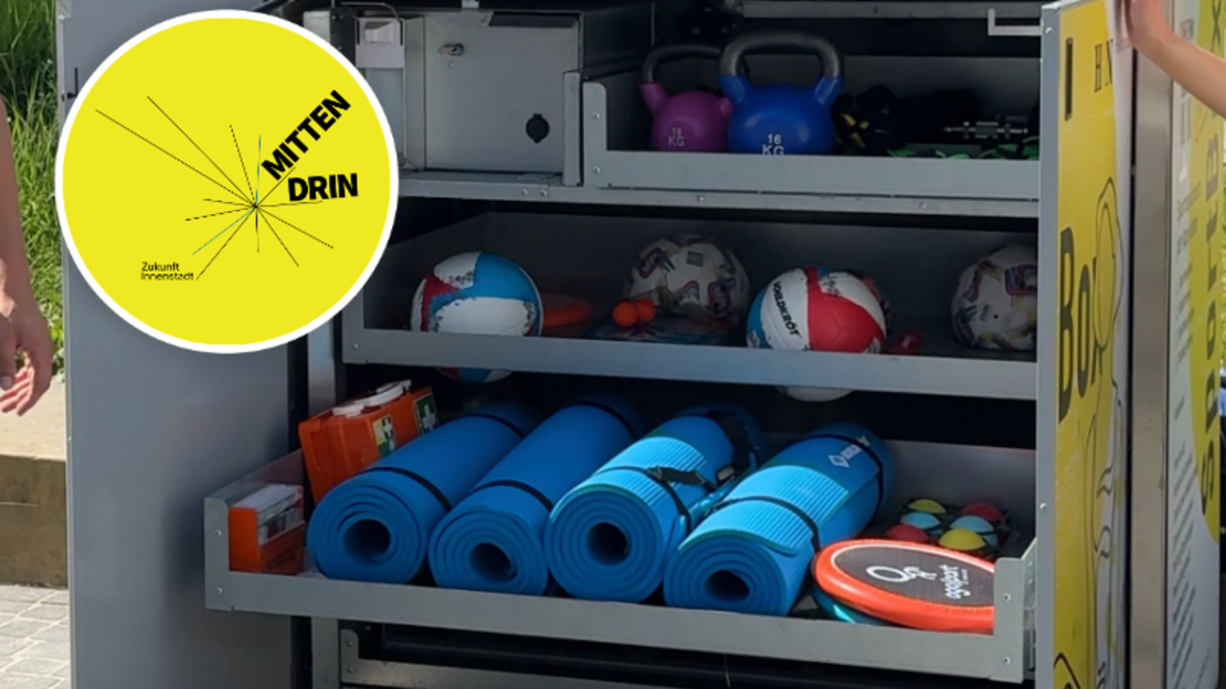 Egal ob Fußball, Boccia oder Yoga - in der SportBox der Stadt Heilbronn gibt es allerlei Geräte zur kostenlosen Nutzung. (Foto: Stadt Heilbronn)