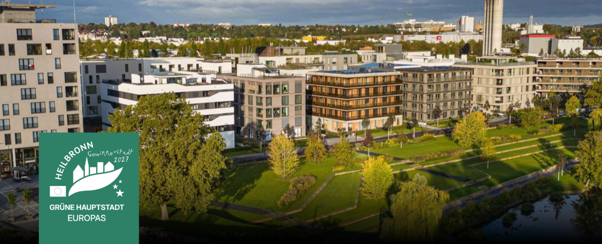 Schmuckbild: Hier sieht man einen Teil des neuen Stadtteils Neckarbogen.