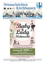 Ortsnachrichten Kirchhausen Nr. 13 vom 26.03.2026