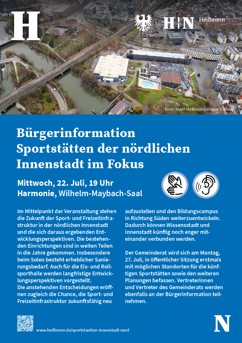 Plakat zur Bürgerinformation am 22. Juli 2026