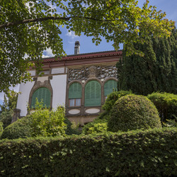 Außenansicht der Villa Schlitz