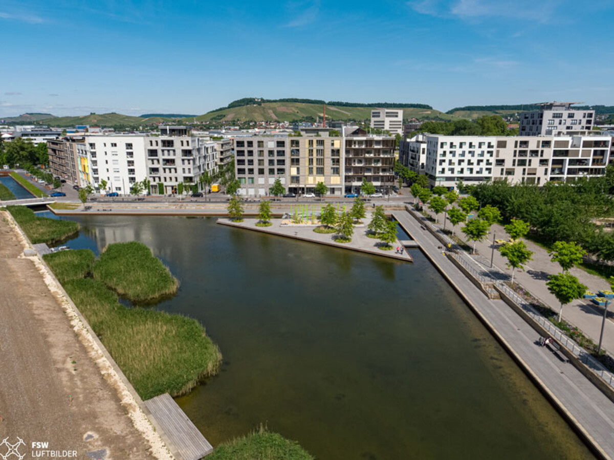 Neckarbogen - Ansicht von Südwesten - FSW Luftbilder - Jürgen Westenberger