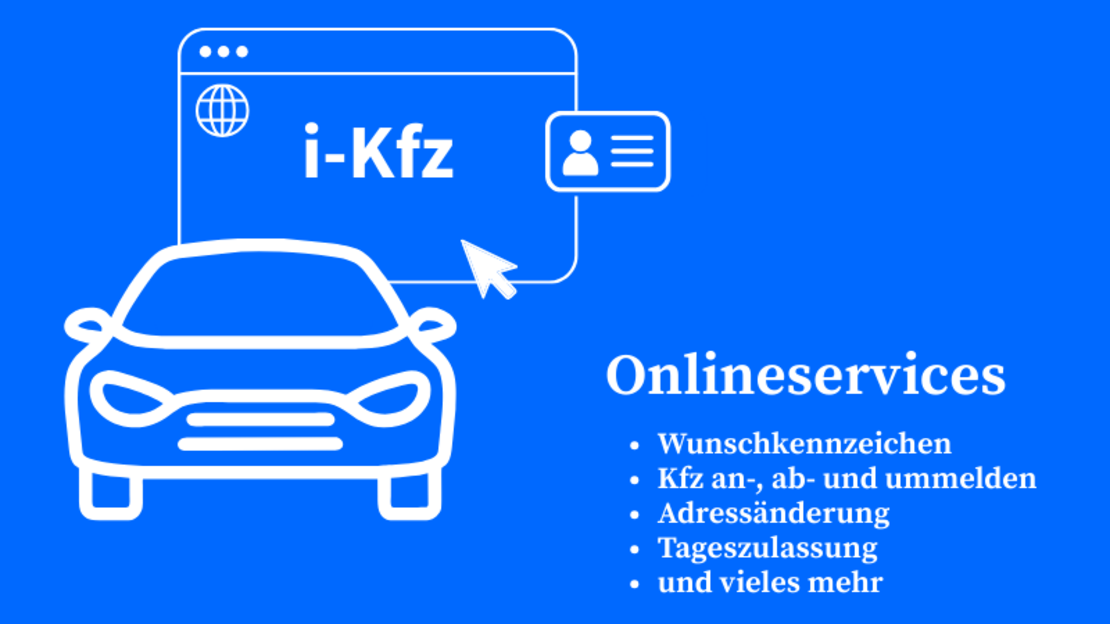 Einfach, digital und zuverlässig: der i-Kfz Onlineservice der Zulassungsstelle der Stadt Heilbronn (Abbildung: Stadt Heilbronn)
