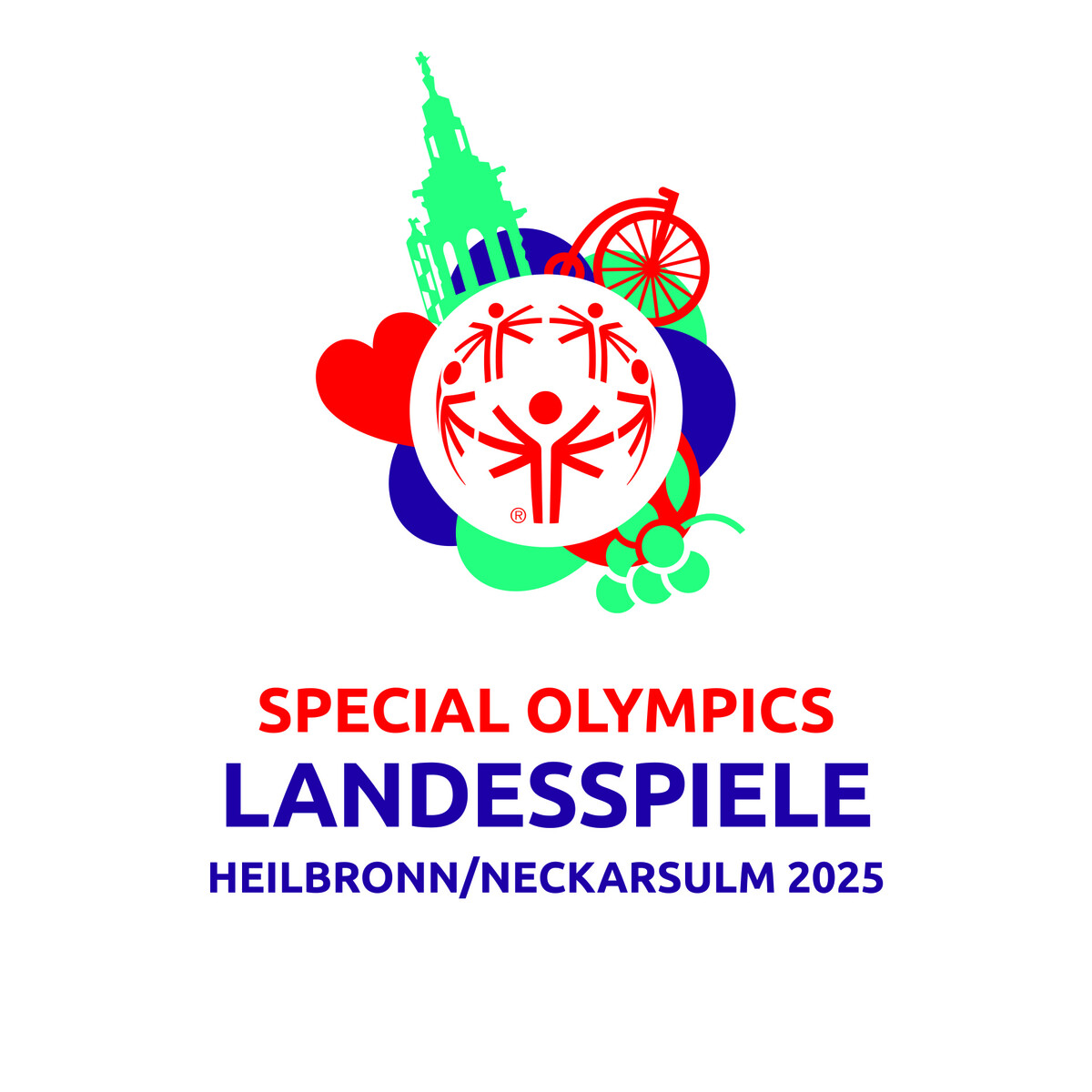 Man sieht das Logo der Special Olympics Landesspiele Heilbronn/Neckarsulm 2025