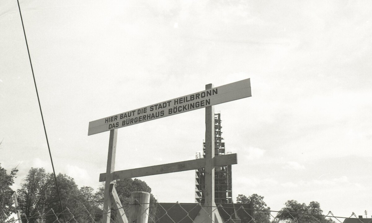 Baustart für das Bürgerhaus Böckingen war 1973. Foto: Stadtarchiv Heilbronn