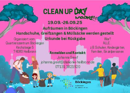 Flyer Clean-Up-Woche vom 19. September bis 26. September