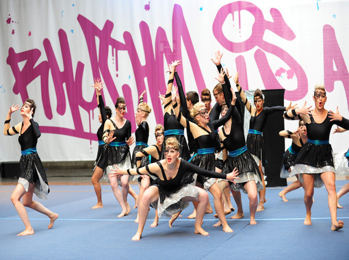 Tänzerinnen beim Landeskinderturnfest
