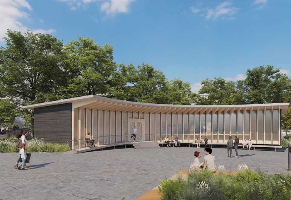 Der geplante KI-Pavillon (Quelle: Visualisierung experimenta)