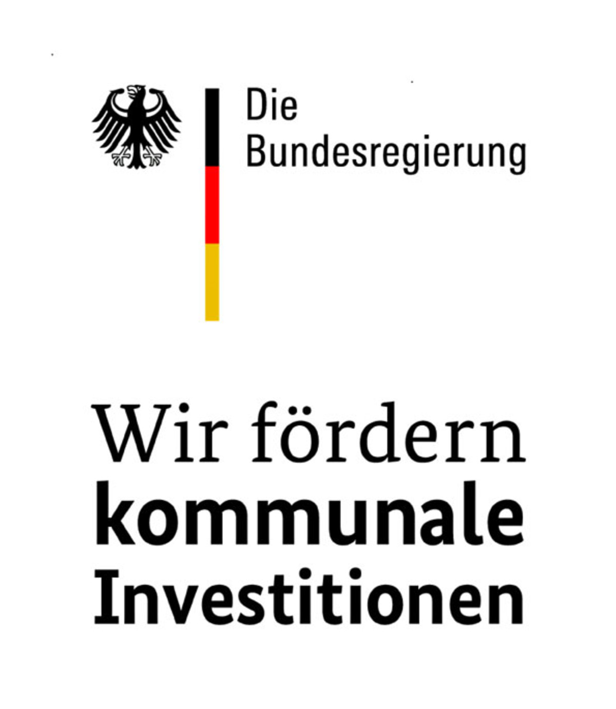 Hinweis der Bundesregierung: Wir fördern kommunale Investitionen