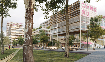 Visualisierung: So planen die Berliner Büros ROBERTNEUN Architekten und SINAI Gesellschaft von Landschaftsarchitekten den Bereich zwischen Mannheimer Straße, Bleichinselbrücke, Neckar und Untere Neckarstraße.  © ROBERTNEUN Architekten mit sinai Landschaftsarchitekten, Berlin