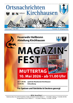Ortsnachrichten Kirchhausen Nr. 19 vom 07.05.2026
