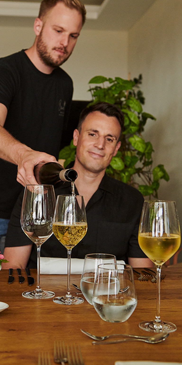 Weinprobe im Weingut Alexander Bauer