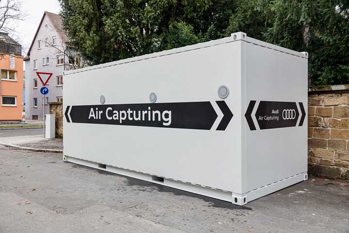 Außenansicht des Air-Capturing-Containers