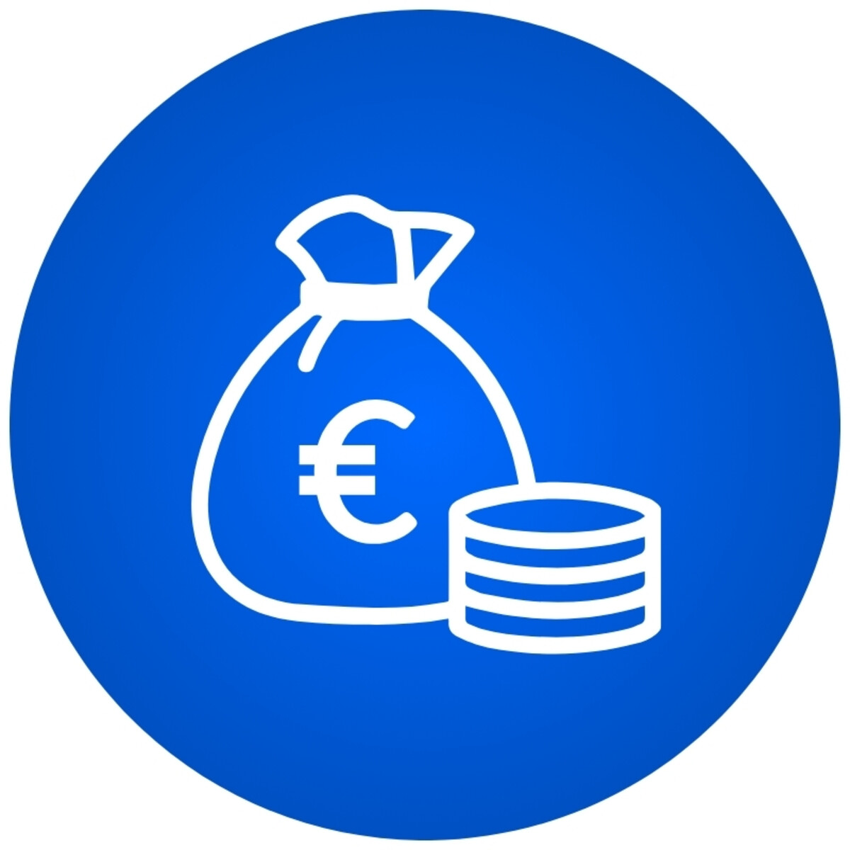 ein icon mit geld