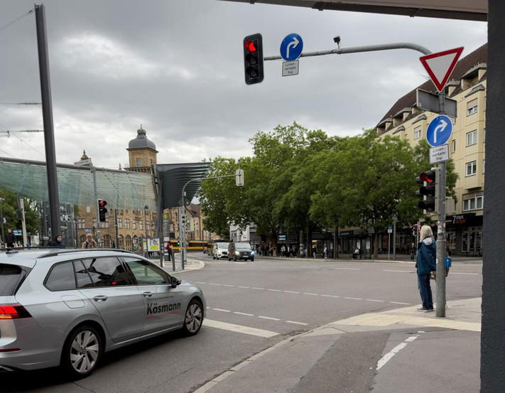 Neue Verkehrsführung von der Bahnhofstraße in die Weststraße