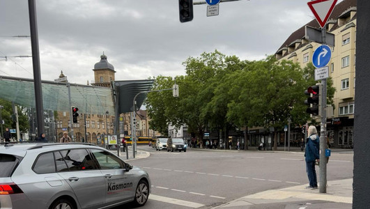 Neue Verkehrsführung von der Bahnhofstraße in die Weststraße