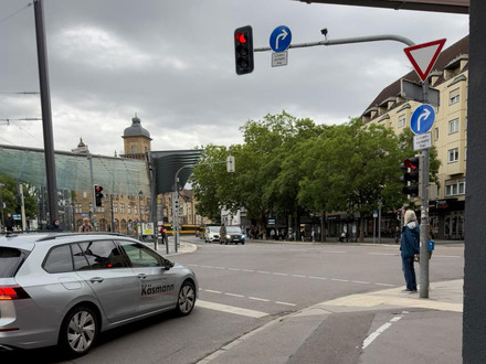Neue Verkehrsführung von der Bahnhofstraße in die Weststraße