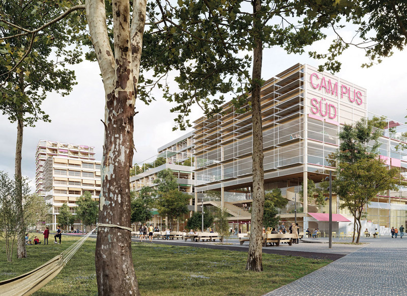 Visualisierung des Bildungscampus Süd