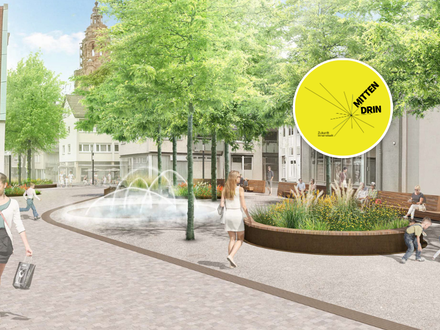 Visualierung der umgestalteten Eichgasse