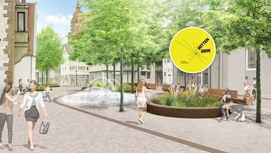 Visualierung der umgestalteten Eichgasse