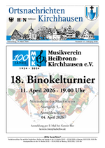 Ortsnachrichten Kirchhausen Nr. 12 vom 19.03.2026